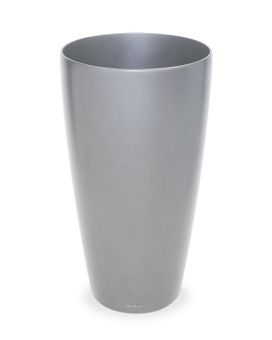 Lechuza Rondo ornamental pot 40x75 cm silver