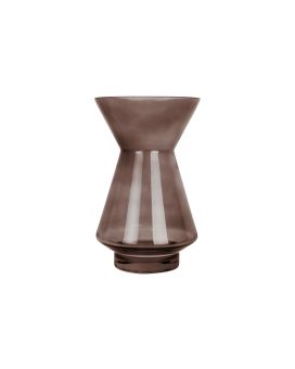 Flower vase Glow medium 22x 13,5 cm - chocolate brown
