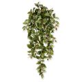 Faux Tradescantia hanging plant 100 cm variegated
