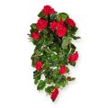 Artificial trailing Geranium plant deluxe 70cm red