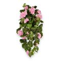Artificial trailing Geranium plant deluxe 70cm pink