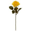 Artificial Rose Branch Classic 46cm yellow