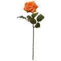 Artificial Rose Branch Classic 46cm Orange